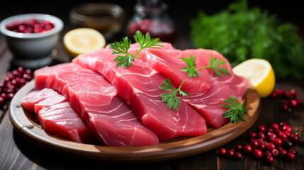 Wall Mural - Fresh Tuna Sashimi Ready for Serving