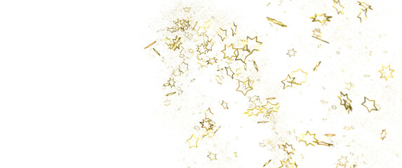 Wall Mural - Plummeting Christmas Sparkles: Captivating 3D Illustration of Descending Holiday Star Glitters