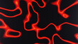 © Alesia - Abstract fiery red liquid lines. Modern background of lava lines. Red energy fluid lines on a black background. Fluid and liquid surface.