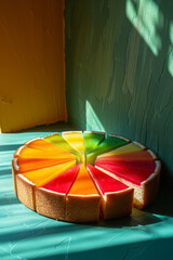 Poster - A pie chart that starts with small slices and gradually becomes more filled, indicating market share growth,