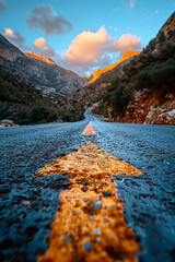 Poster - A rising arrow with milestones marked along its path, each milestone representing a significant achievement,