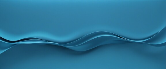 Wall Mural - blue wavy shape background