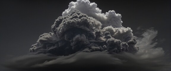 dense black cloud and smoke illustration wall paper