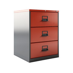 office cabinet isolated on transparent background, png, cut out.