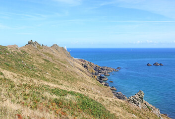 Poster - Coast of Start point in Devon	