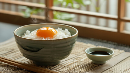 Wall Mural - 日本の朝食と卵かけご飯