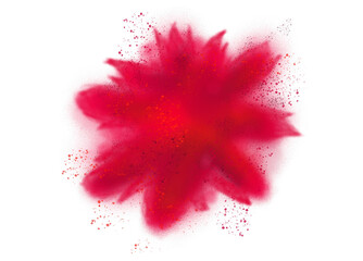 Sticker - red Explosion splash