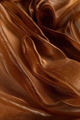 Poster - Close-up of chocolate-colored fabric