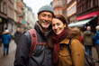 © franxxlin_studio - Tourist senior couple holiday in the city center