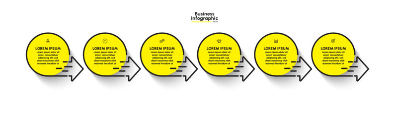 Wall Mural - Business infographic design background template Vector