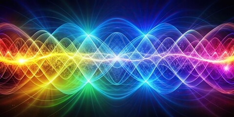 abstract image of psychic scalar waves in electromagnetic spectrum , remote viewing, psychic, scalar