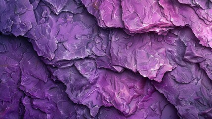 A close-up shot of cracked purple soil, highlighting its rough texture and barrenness.