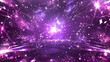 © Third Stone - 宇宙に輝く星々と紫の光の背景　Generative AI