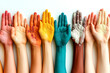 © Zulkifle - Vector graphic of various hands reaching towards each other, symbolizing unity and support. Suitable for banner, social media, web, poster, greeting card, shirt, template and print advertising etc.