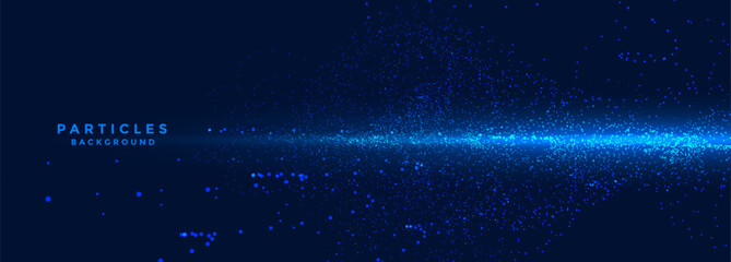 shiny and abstract digital particle futuristic background for data visualization