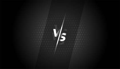 Wall Mural - game on! dark black versus banner for esport tournament