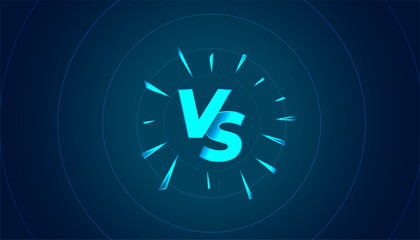 Wall Mural - trendy dual combat versus vs poster for esport streamer