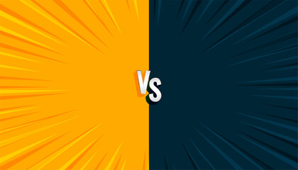 Wall Mural - duel conflict versus vs redial banner for team fight