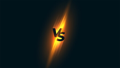 Wall Mural - duel clash versus vs banner for conflict and competition