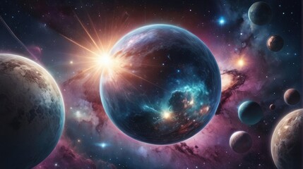 A universe with realistically dazzling and fascinating planets
