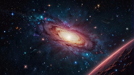 Wall Mural - Dazzling and enchanting universe realistic