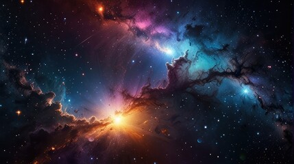 Wall Mural - Dazzling and enchanting universe realistic