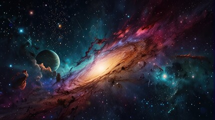 Wall Mural - Dazzling and enchanting universe realistic