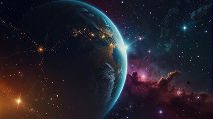 Wall Mural - Dazzling and enchanting universe realistic
