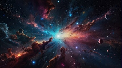Wall Mural - Dazzling and enchanting universe realistic