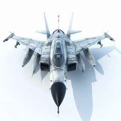 Fighter jet Isolated on a white background
