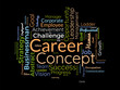 © Rana - Career Concept word cloud template. Creativity concept vector tagcloud background.