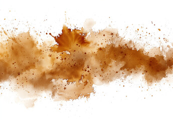 brown color ink splash on white, brown color splashes, Brown color watercolor splash paint effect on white background, colorful 