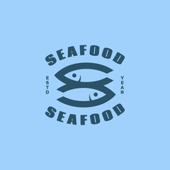 Wall Mural - Seafood logo