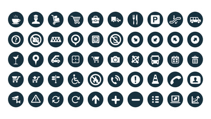 Wall Mural - this is a cool, creative and very high quality pack of 100 vector business icons suitable for web de