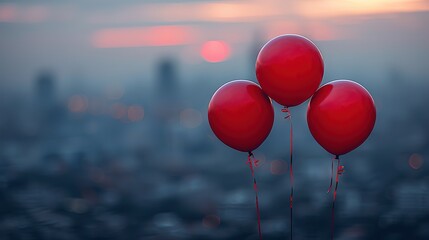 Poster - balloon in the sky