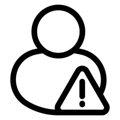 avatar line icon vector illustration isolated on white background