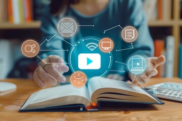 Engage in digital learning and multimedia integration for contemporary educational practices, utilizing tools like elearning, multimedia, and online resources for modern education