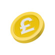 © Novita - 3d icon gold coin pounds
