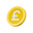 © Novita - 3d icon gold coin pounds