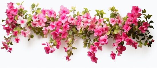 Wall Mural - Isolated shrub with clipping path on white background for a copy space image.