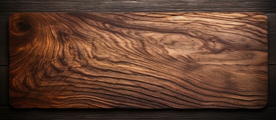 Detailed background of walnut wood planks, ideal for use as a copy space image.