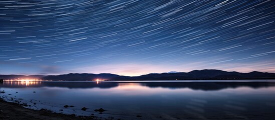 Wall Mural - a stunning copy space image featuring the night sky.
