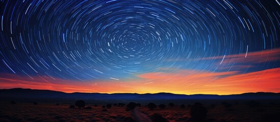 Wall Mural - a stunning copy space image featuring the night sky.