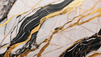 Marble texture wth golden paint color art backgrounds, AI generated