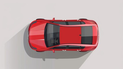 Minimalist Car Icon in Vector Format