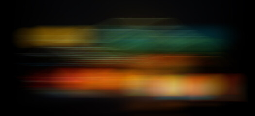 Wall Mural - Abstract light trails on the dark background