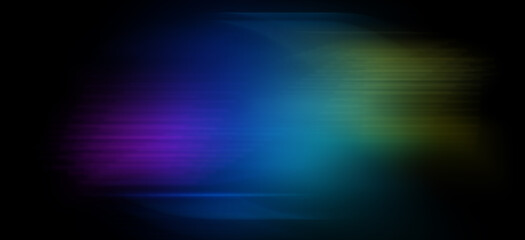 Wall Mural - Abstract light trails on the dark background