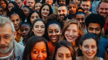 Happy life style friendship concept on young multicultural people having fun day together