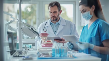 Wall Mural - The Medical Professionals at Clinic