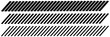 © RadiantForms - Slash line border. Diagonal parallel lines divider strip. Tilt strip geometric abstract border. Slash divider. Vector illustration isolated on white background. Eps10.